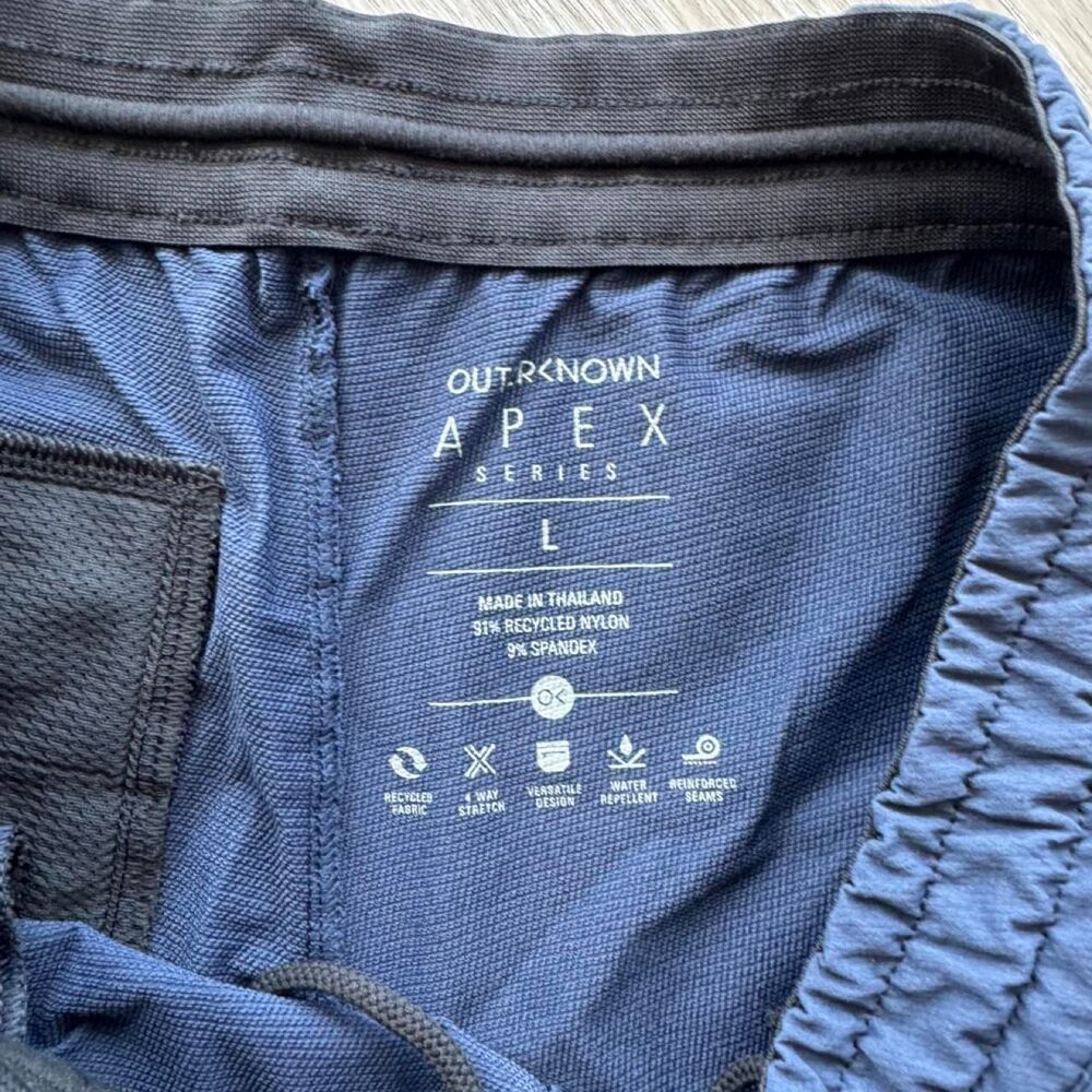 Outerknown Men's Navy and Blue Trousers - Picture 2 of 8